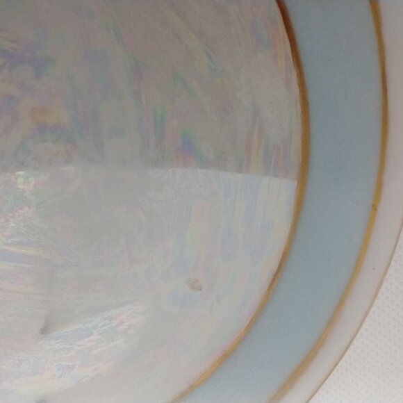 VTG Thomas Bavaria J.O'B. Decorative Small Plate -Blue w/Gold Trim - Lusterware - Picture 7 of 13